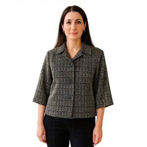 Coldwater Creek Brown & Tan Dress Jacket